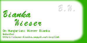 bianka wieser business card